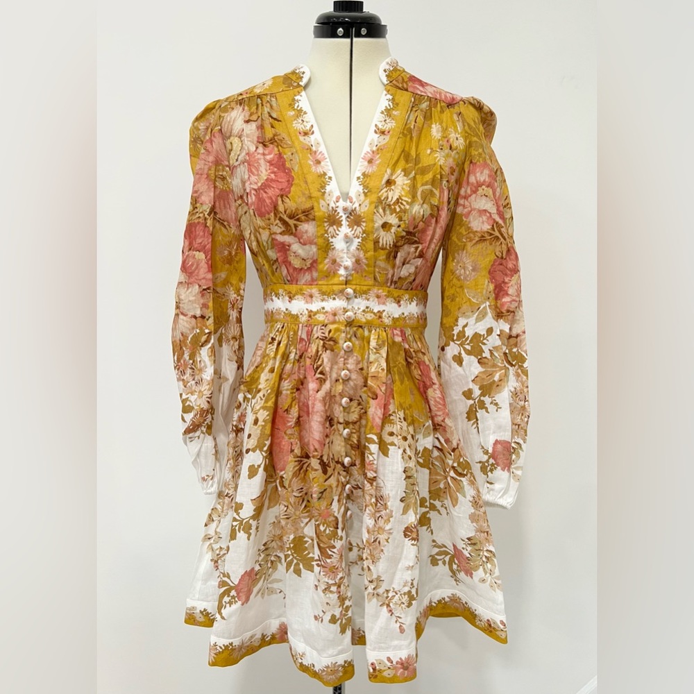 Zimmermann Pattie Linen Minidress - Picture 3 of 14